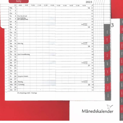 Refill til lommekalender 2025