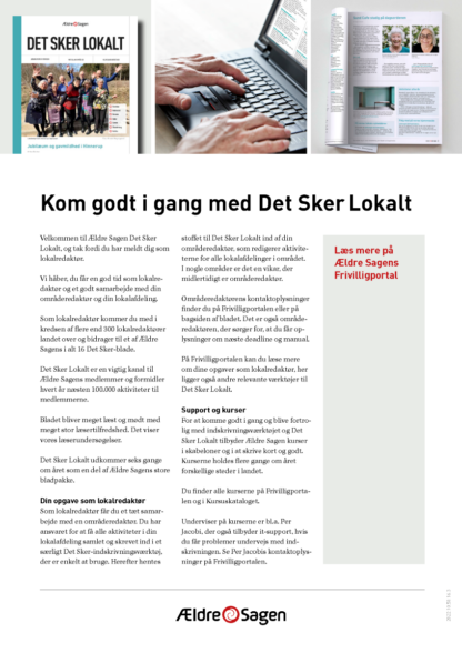 Kom godt i gang med Det Sker lokalt