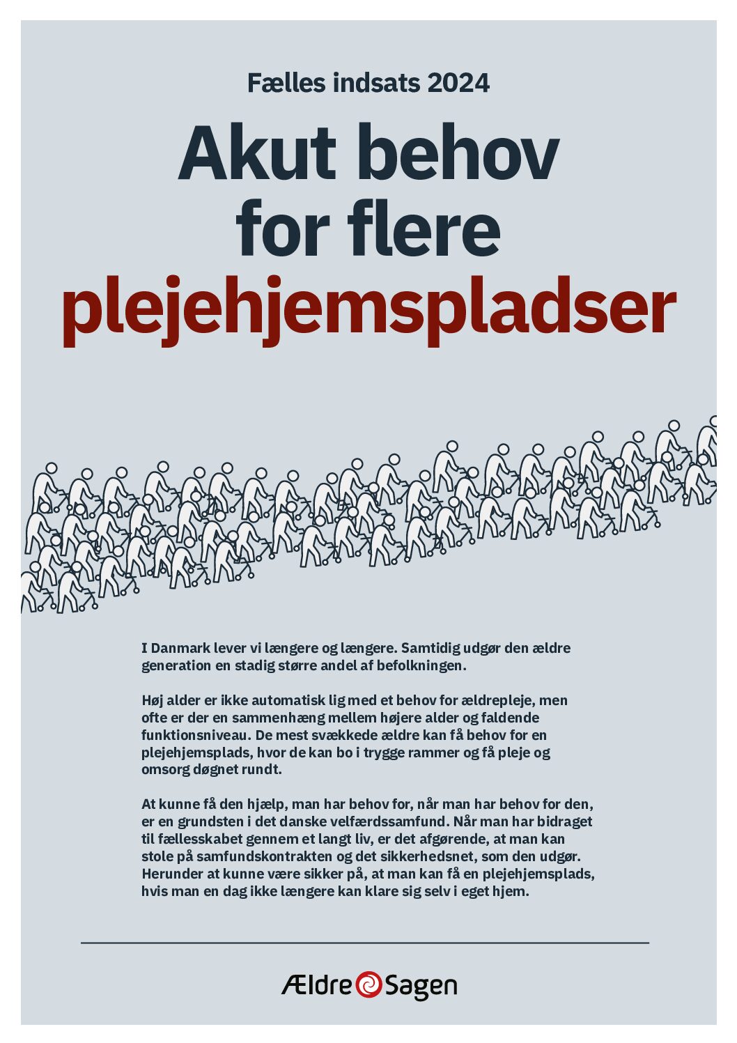 Fælles indsats 2024 - Akut behov for flere plejehjemspladser