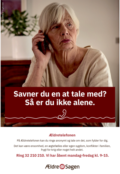 Plakat: Savner du en at tale med?